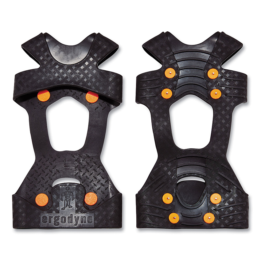 ergodyne Trex 6300TC One-Piece Slip-on Tungsten Carbide Ice Cleats, 2X-Large, Black, Pair (EGO16736)