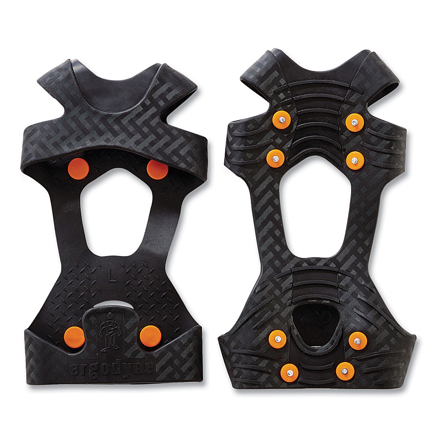 ergodyne Trex 6300 One Piece Slip-on Ice Cleats, X-Large, Black, Pair (EGO16755)