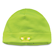 ergodyne N-Ferno 6804 Skull Cap Winter Hat with LED Lights, One Size Fits Mosts, Lime (EGO16802)