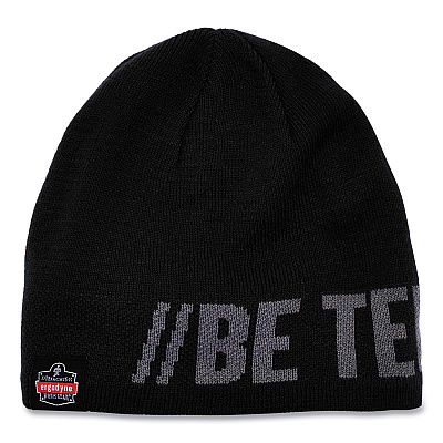 ergodyne N-Ferno 6819BT Be Tenacious Beanie, One Size Fits Most, Charcoal (EGO16819BT)