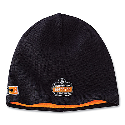 ergodyne N-Ferno 6820 FR Cotton Fleece Knit Hat, One Size Fits Most, Black (EGO16820)