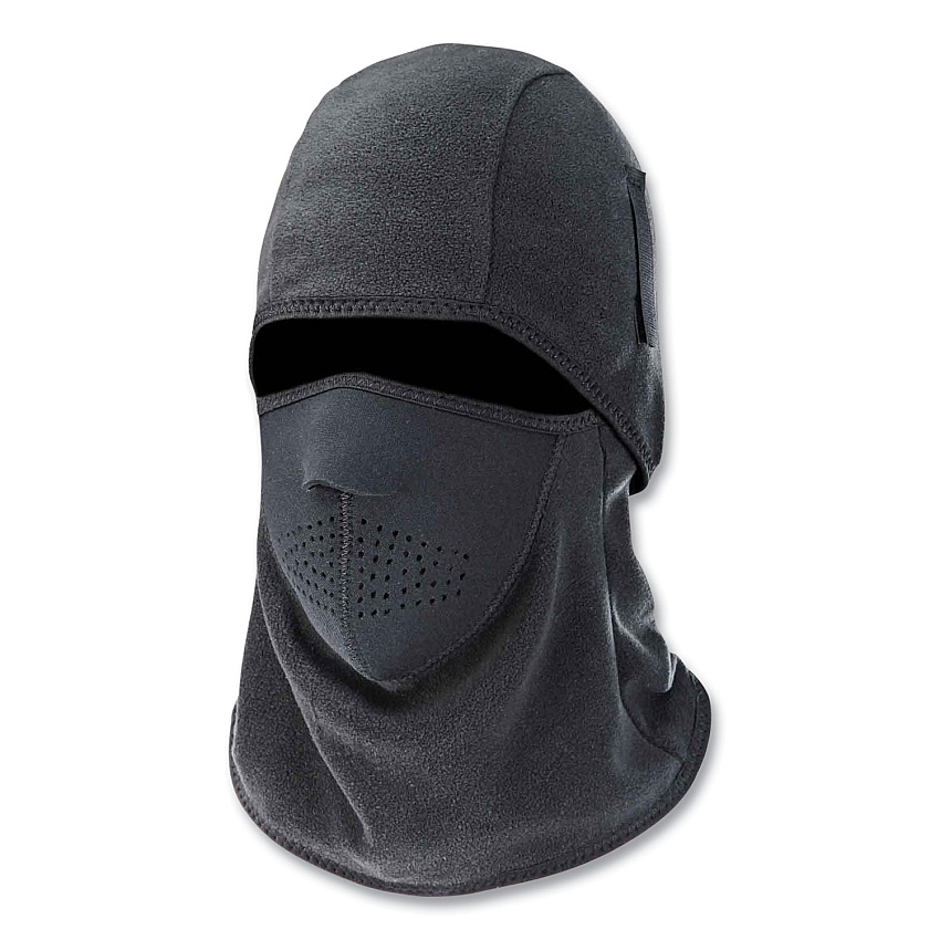 ergodyne N-Ferno 6827 2-Piece Fleece Neoprene Balaclava Face Mask, One Size Fits Most, Black (EGO16827)