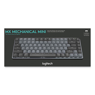 Logitech MX Mechanical Wireless Illuminated Performance Keyboard, Mini, Graphite (LOG920010550)