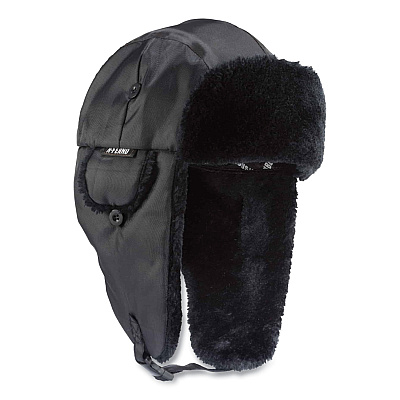 ergodyne N-Ferno 6802 Classic Trapper Hat, Large/X-Large, Black (EGO16845)