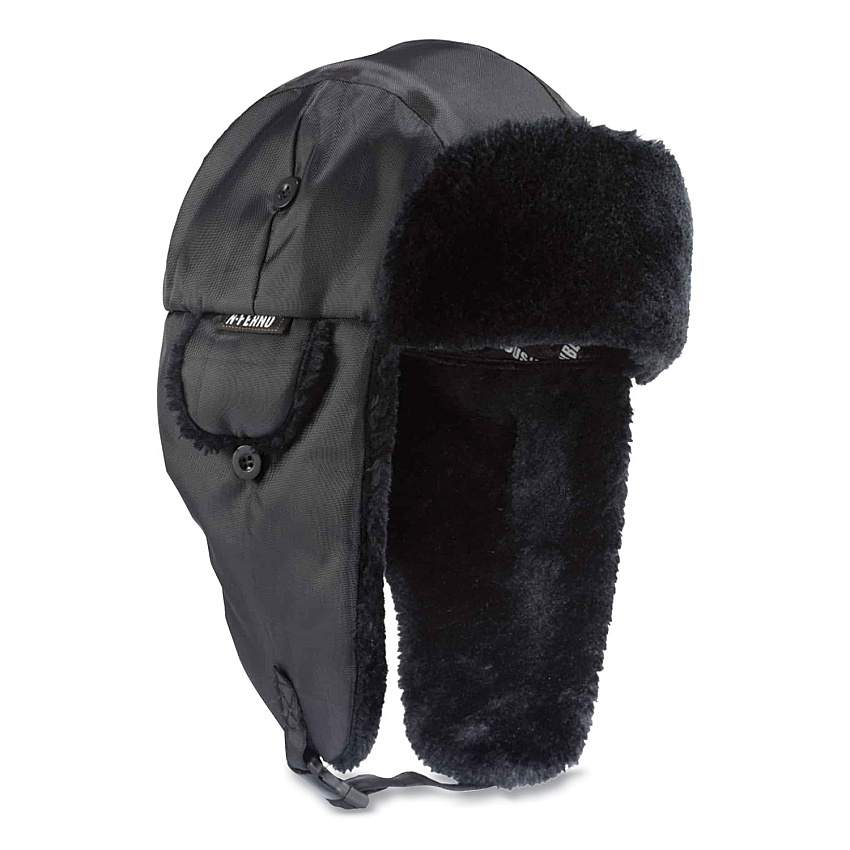 ergodyne N-Ferno 6802 Classic Trapper Hat, X-Small, Black (EGO16846)