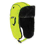 ergodyne N-Ferno 6802 Classic Trapper Hat, Small/Medium, Lime (EGO16853)