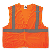 ergodyne GloWear 8215BA Class 2 Economy Breakaway Mesh Vest, Polyester, X-Small, Orange (EGO21061)