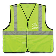 ergodyne GloWear 8216BA Class 2 Breakaway Mesh ID Holder Vest, Polyester, Large/X-Large, Lime (EGO21095)