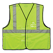 ergodyne GloWear 8216BA Class 2 Breakaway Mesh ID Holder Vest, Polyester, 4X-Large/5X-Large, Lime (EGO21099)