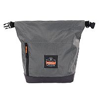 ergodyne Arsenal 5186 Full Respirator Bag with Roll Top Closure, 7.5 x 13.5 x 13.5, Gray (EGO13186)