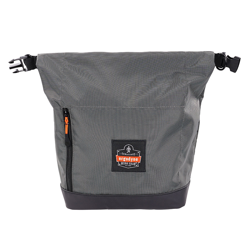 ergodyne Arsenal 5186 Full Respirator Bag with Roll Top Closure, 7.5 x 13.5 x 13.5, Gray (EGO13186)