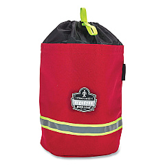 ergodyne Arsenal 5080L Fleece-Lined SCBA Mask Bag with Drawstring Closure, 8.5 x 8.5 x 14, Red (EGO13081)