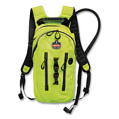 ergodyne Chill-Its 5157 Cargo Hydration Pack with Storage, 3 L, Hi-Vis Lime (EGO13164)