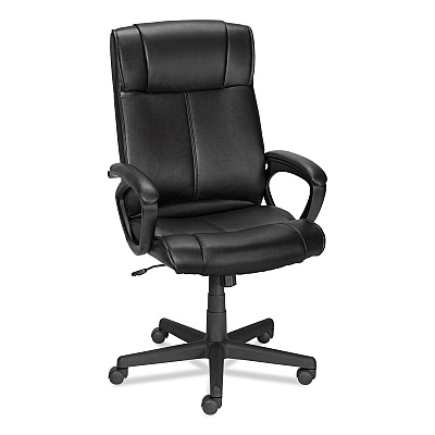Alera Dalibor Series Manager Chair, Supports Up to 250 lb, 17.5" to 21.3" Seat  Height, Black Seat/Back, Black Base (ALEDB41B19)