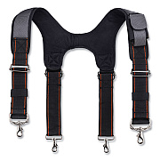 ergodyne Arsenal 5560 Padded Tool Belt Suspenders, 36" to 48" Waist, 3" Wide, Polyester, Gray (EGO13665)