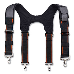 ergodyne Arsenal 5560 Padded Tool Belt Suspenders, 36" to 48" Waist, 3" Wide, Polyester, Gray (EGO13665)