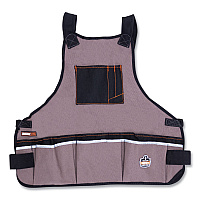 ergodyne Arsenal 5700 16-Pocket Apron, 16 Compartments, 20.8 x 23.6, Canvas, Gray (EGO13690)