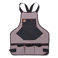 ergodyne Arsenal 5704 Canvas Tool Apron, 22 Compartments, 25.5 x 28, Canvas, Gray (EGO13694)