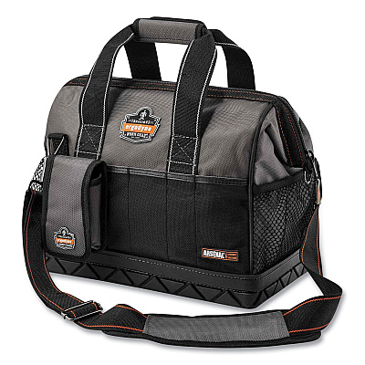 ergodyne Arsenal 5802 Medium Widemouth Tool Organizer, 28 Compartments, 8.5 x 14.5 x 11, Ballistic Polyester, Black/Gray (EGO13702)