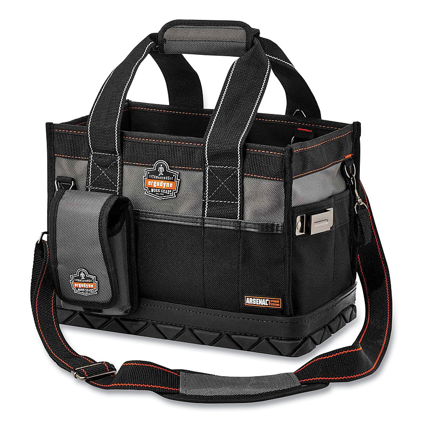 ergodyne Arsenal 5810 Open Top Tool Organizer, 30 Compartments, 7 x 13 x  0.5, Ballistic Polyester, Black/Gray (EGO13710)