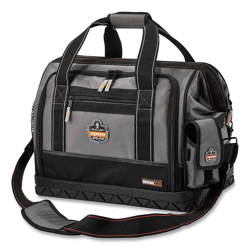 ergodyne Arsenal 5815 Open Face Tool Organizer, Large, 61 Compartments, 11 x 18 x 13, Ballistic Polyester, Black/Gray (EGO13715)