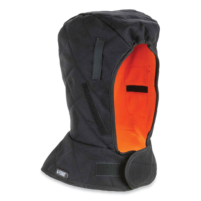 ergodyne N-Ferno 6877 3-Layer FR Winter Liner, Fleece/Foam/Modacrylic Cotton, One Size Fits Most, Black (EGO16877)
