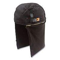 ergodyne N-Ferno 6885 2-Layer FR Zip-Off Winter Liner, Modacrylic Cotton, One Size Fits Most, Black (EGO16885)