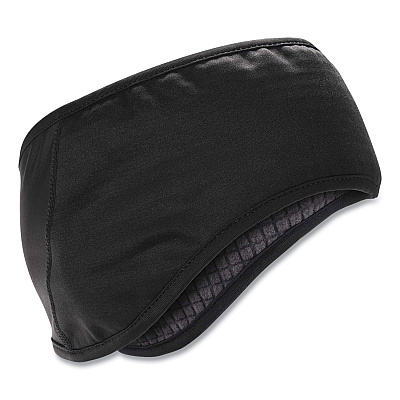 ergodyne N-Ferno 6887 2-Layer Winter Headband, Spandex/Fleece, One Size Fits Most, Black (EGO16887)