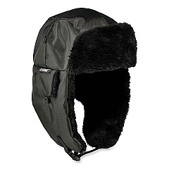 ergodyne N-Ferno 6802ZI Zipper Trapper Hat + Universal Bump Cap, S/M, Black (EGO16897)