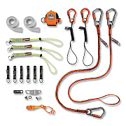 ergodyne Squids 3184 Concrete Finisher + Mason Tool Tethering Kit, Assorted Max Working Capacities, Lengths and Colors (EGO19654)