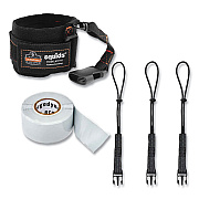 ergodyne Squids 3192 Wrist Lanyard Tethering Kit, 3 lb Max Working Capacity, 7.5" Long, Black (EGO19662)