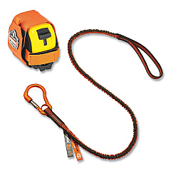 ergodyne Squids 3193 Tape Measure Tethering Kit, 2 lb Max Working Capacity, 38" to 48" Long, Orange/Gray (EGO19663)