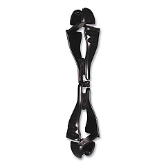 ergodyne Squids 3400 Glove Clip Holder with Dual Clips, 1 x 1 x 6.5, Acetal Copolymer, Black, 100/Carton (EGO19712BULK)