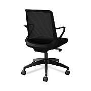 HON Cliq Office Chair, Supports Up to 300 lb, 17" to 22" Seat Height, Black Seat, Black Back, Black Base (HONCLQIMCU10T)