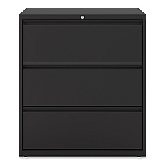 Alera Lateral File, 3 Legal/Letter/A4/A5-Size File Drawers, Black, 36" x 18.63" x 40.25" (ALEHLF3641BL)
