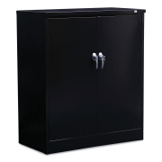 Alera Assembled 42" High Heavy-Duty Welded Storage Cabinet, Two Adjustable Shelves, 36w x 18d, Black (CM4218BK)