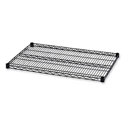 Alera Industrial Wire Shelving Extra Wire Shelves, 36w x 24d, Black, 2 Shelves/Carton (ALESW583624BL)