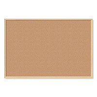 U Brands Cork Bulletin Board, 70 x 47, Tan Surface, Birch Wood Frame (UBR2872U0001)