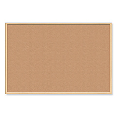 U Brands Cork Bulletin Board, 70 x 47, Tan Surface, Birch Wood Frame (UBR2872U0001)