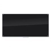 U Brands Black Glass Dry Erase Board, 96 x 47 (3015U0001)