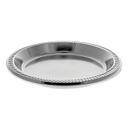 Pactiv Evergreen Meadoware Impact Plastic Dinnerware, Plate, 10.25" dia, Black, 500/Carton (PCTMI10EY)