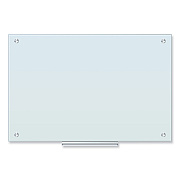 U Brands Glass Dry Erase Board, 35 x 23, White Surface (UBR2298U0001)