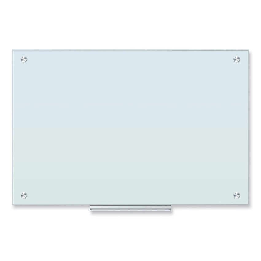 U Brands Glass Dry Erase Board, 35 x 23, White Surface (UBR2298U0001)