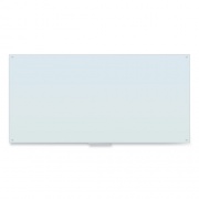 U Brands Glass Dry Erase Board, 96 x 47, White Surface (4148U0001)