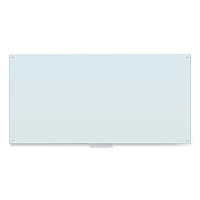 U Brands Glass Dry Erase Board, 96 x 47, White Surface (UBR4148U0001)