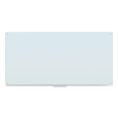 U Brands Glass Dry Erase Board, 96 x 47, White Surface (UBR4148U0001)