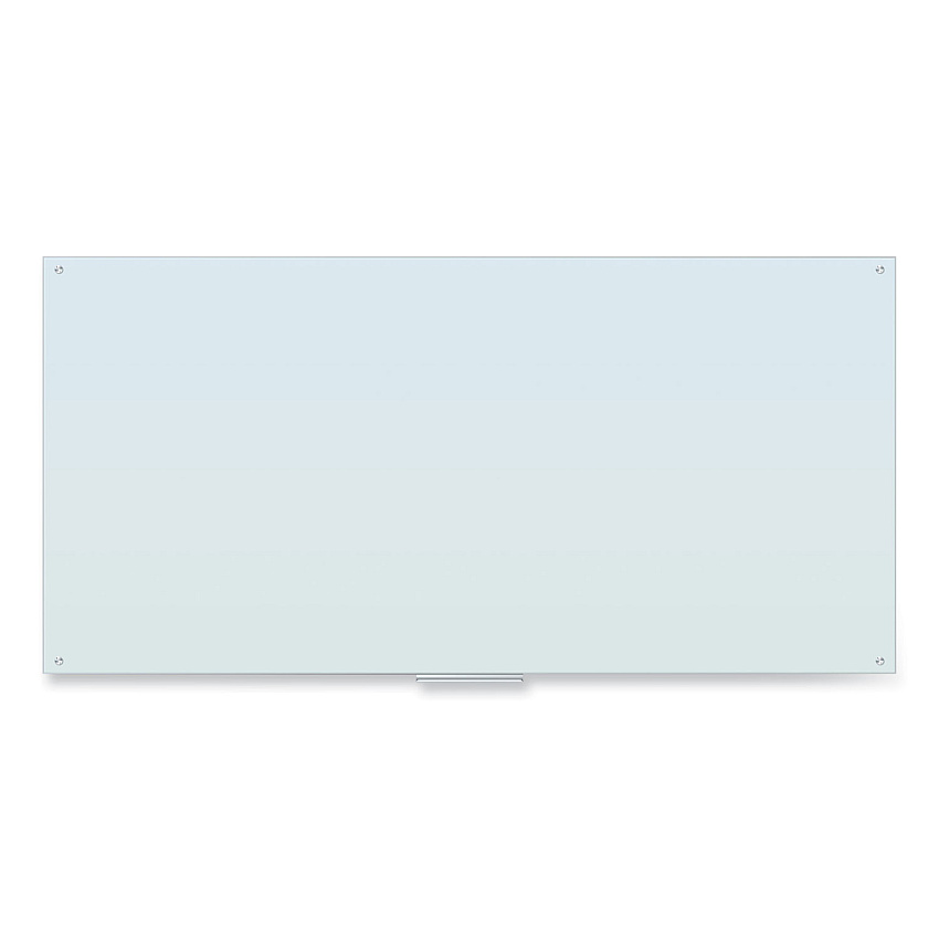 U Brands Glass Dry Erase Board, 96 x 47, White Surface (UBR4148U0001)