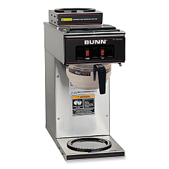 BUNN VP17-2 12-Cup Pourover Coffee Brewer, Black/Stainless Steel (BUN133000002)