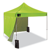 ergodyne Shax 6051 Heavy-Duty Pop-Up Tent Kit, Single Skin, 10 ft x 10 ft, Polyester/Steel, Lime (EGO12951)