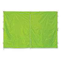 ergodyne Shax 6096 Pop-Up Tent Sidewall with Zipper, Single Skin, 10 ft x 10 ft, Polyester, Lime (EGO12978)